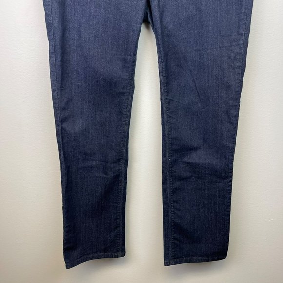 NYDJ Hayden Mid Rise Straight Leg Jeans Dark Wash Women's Size 6 Petite - Picture 4 of 13